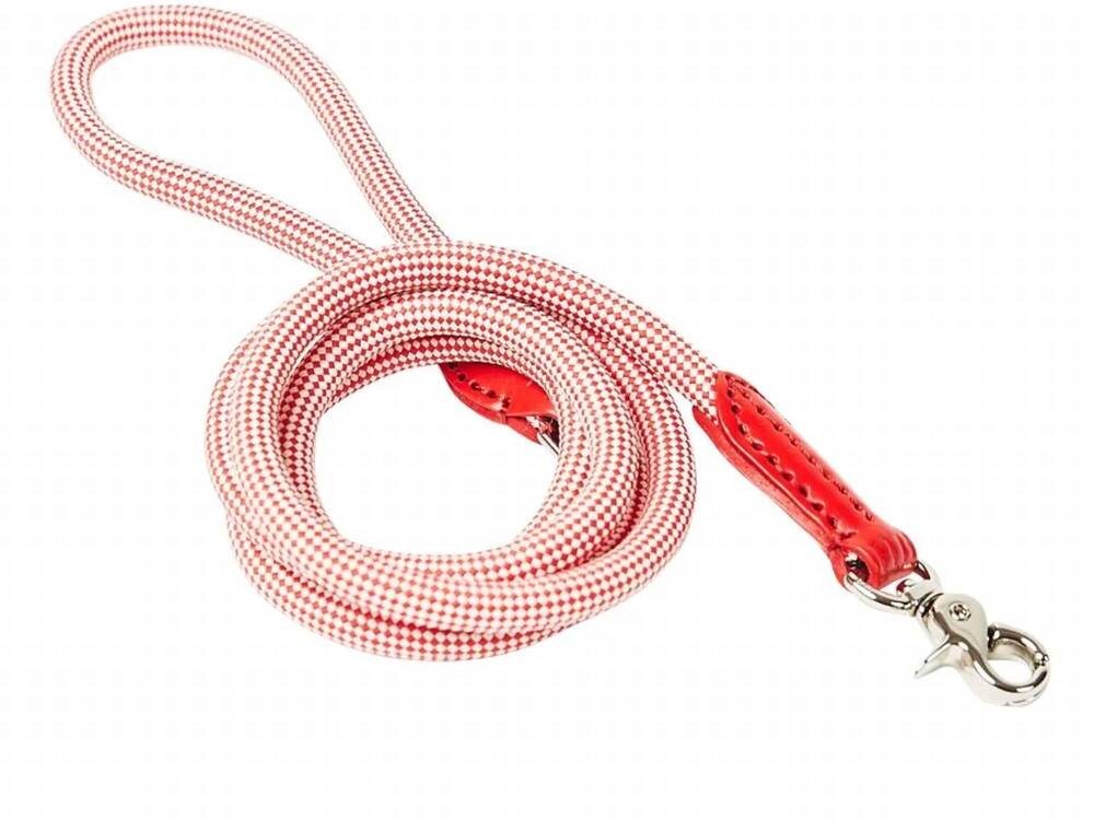 NEW HARRY BARKER walkin' the dog rope leash in red